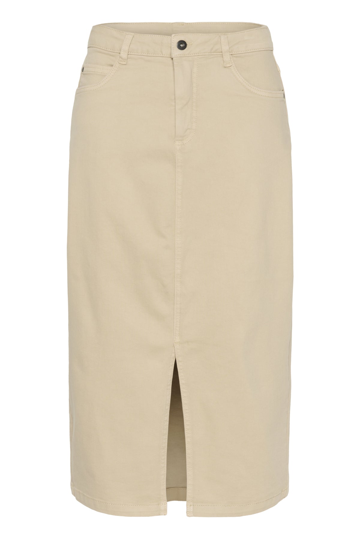 KAzelina Lång Jeanskjol Feather Gray - 10508734