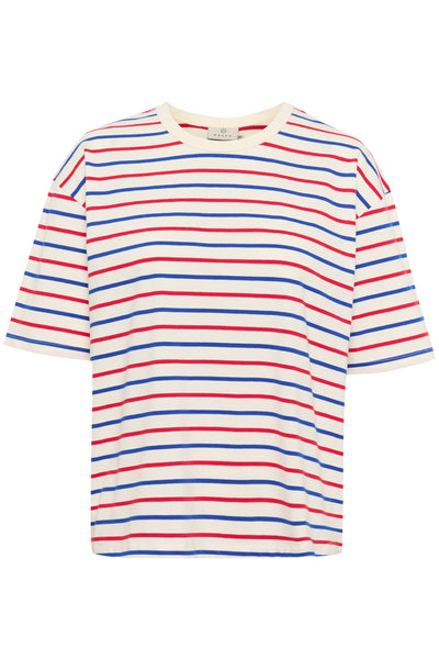 KAwinny 1/2 Sleeve T-Shirt Ant.White/Surf The Web Stripe Thumbnail