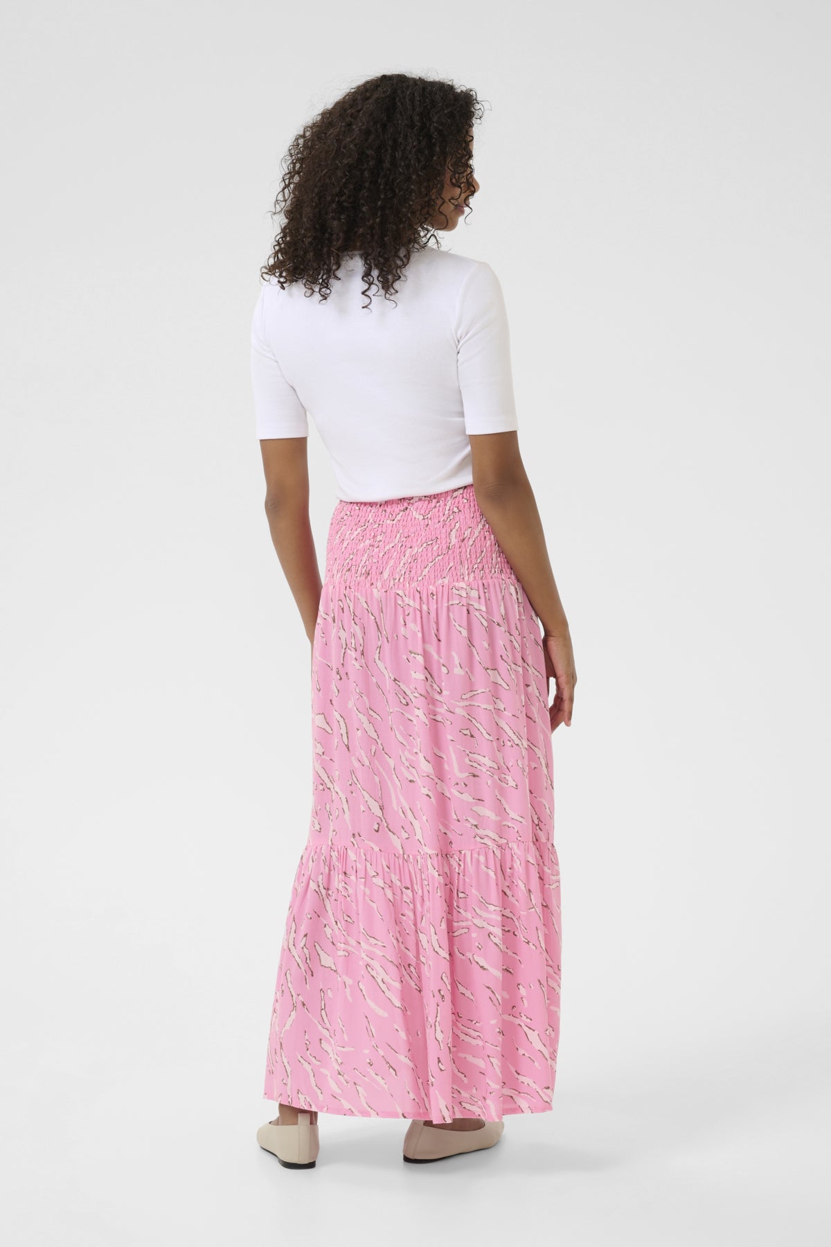 KAmaxi Smock Skirt Prism Pink W. Cradle Pink AOP - 10508816