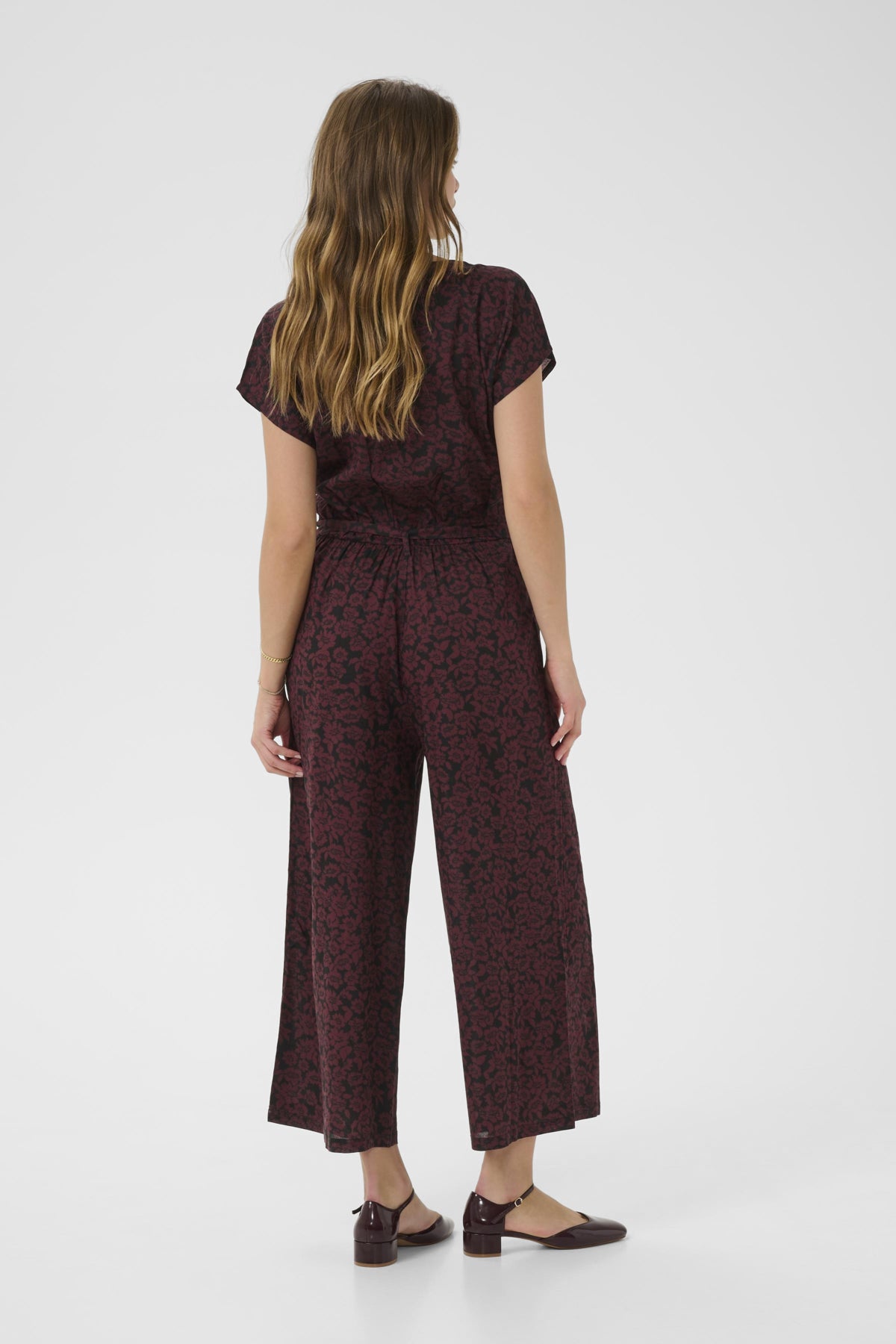 KAbeathe Jumpsuit Fudge/Black Flower Print - 10508898