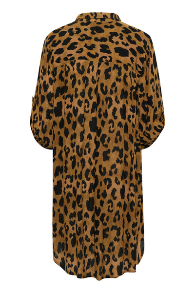 KAjessi Amber Skjorta Brun Leopardmönster - 10508937 Thumbnail