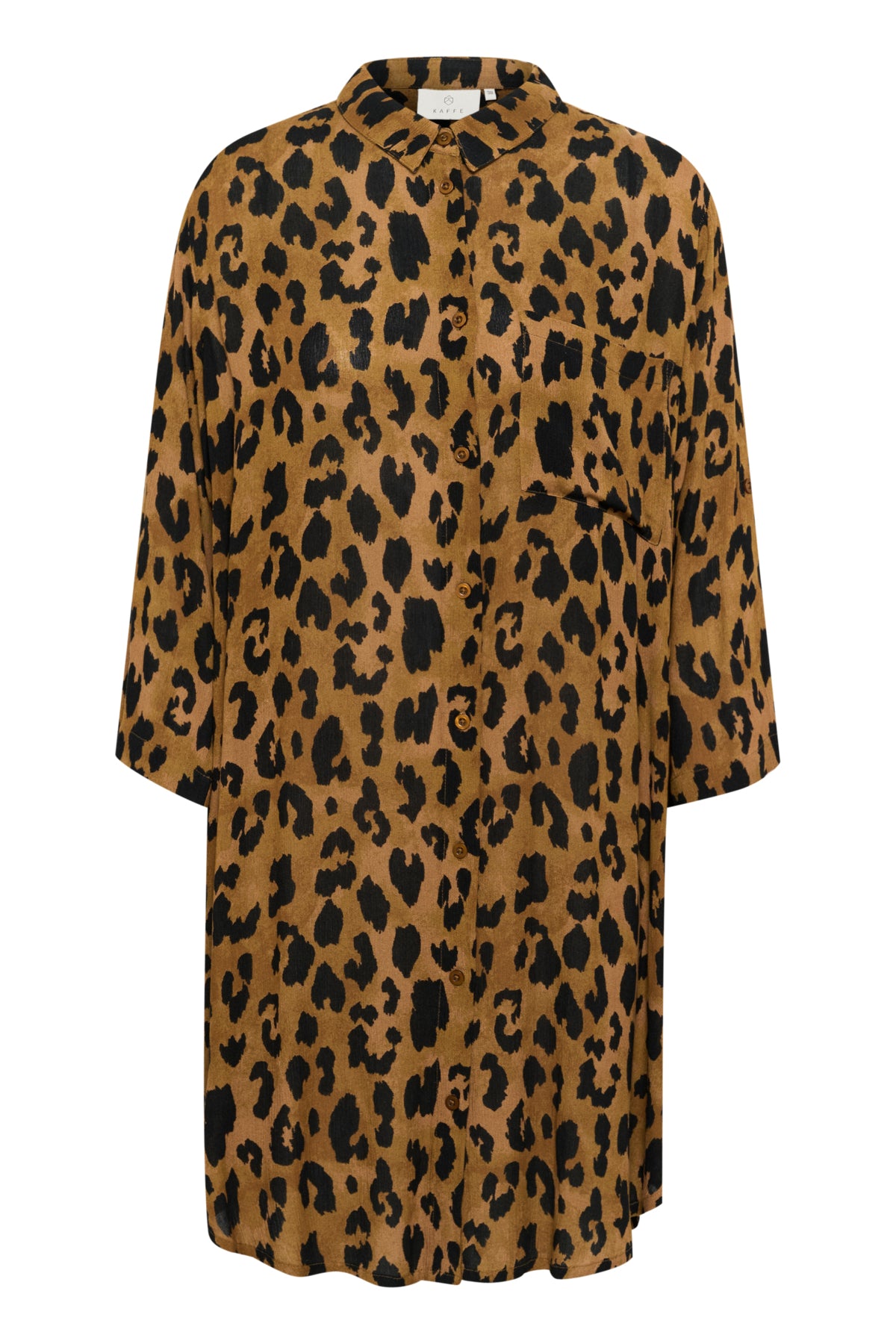 KAjessi Amber Skjorta Brun Leopardmönster - 10508937
