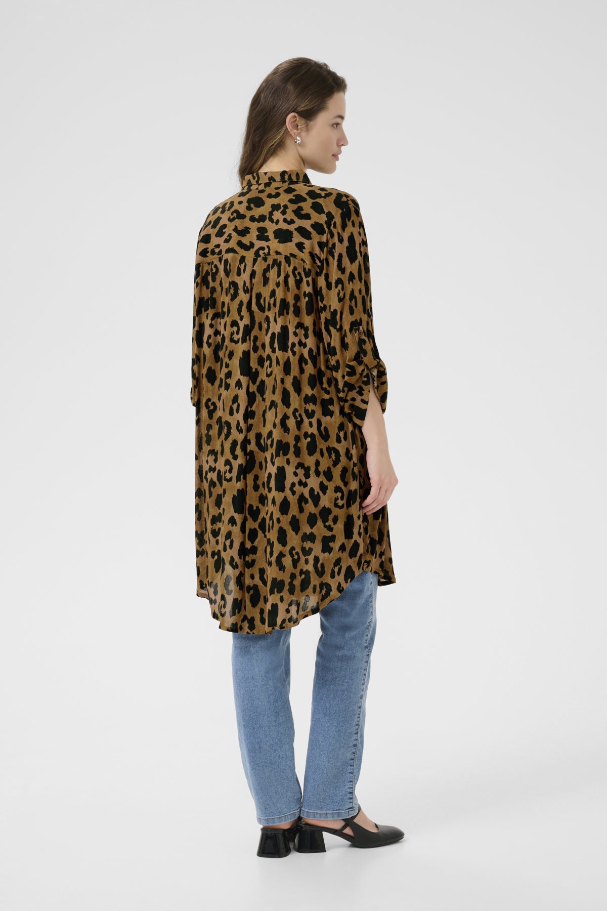 KAjessi Amber Skjorta Brun Leopardmönster - 10508937