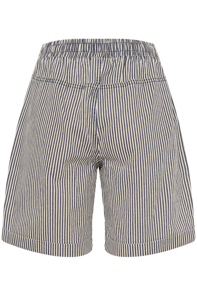 KAnaya Striped Shorts Midnight/White Stripe - 10509008 Thumbnail