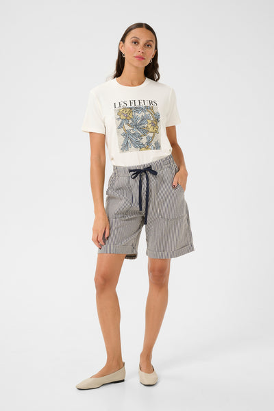 KAnaya Striped Shorts Midnight/White Stripe - 10509008 Thumbnail
