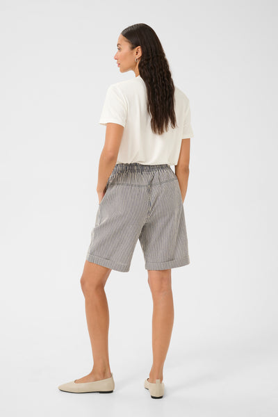 KAnaya Striped Shorts Midnight/White Stripe - 10509008 Thumbnail
