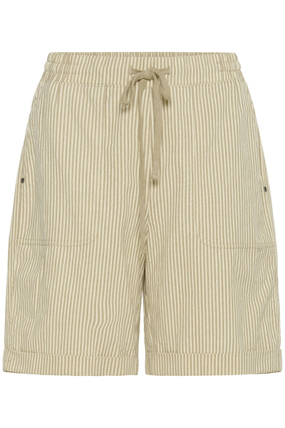 KAnaya Striped Shorts Chinchilla / White stripe - 10509008 Thumbnail