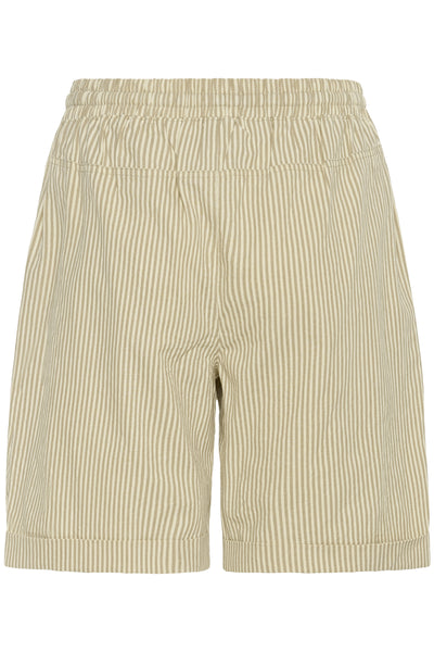 KAnaya Striped Shorts Chinchilla / White stripe - 10509008 Thumbnail