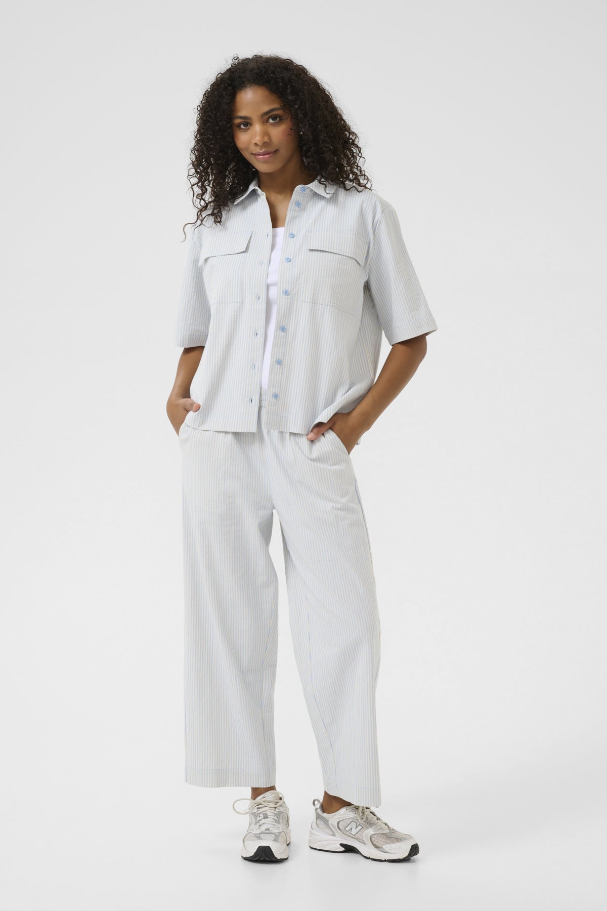 KAnaya Striped Culotte Pants Nantucket breeze/White stripe - 10509009