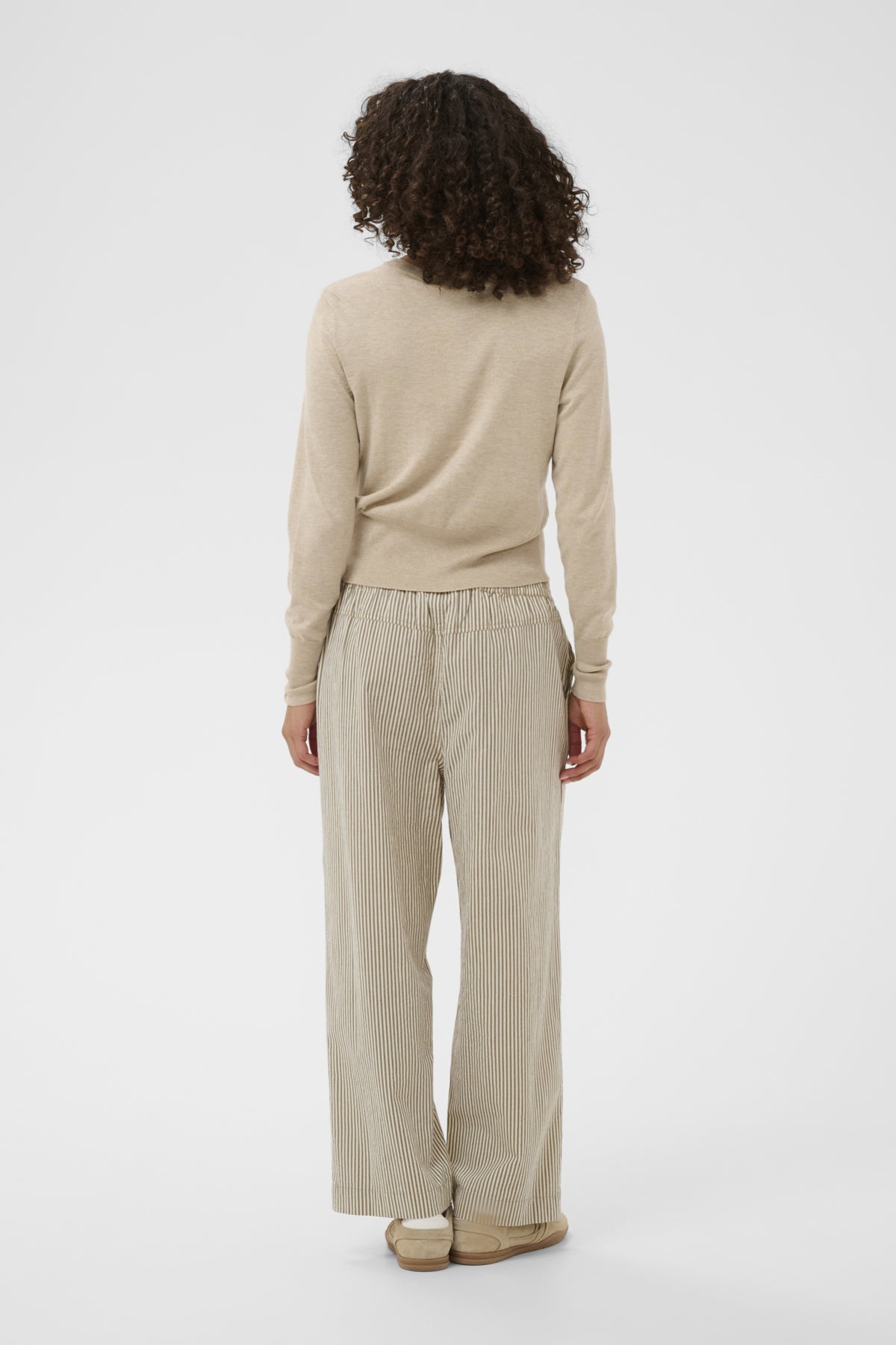 KAnaya Striped Culotte Pants Brindle / Turtledove Stripe