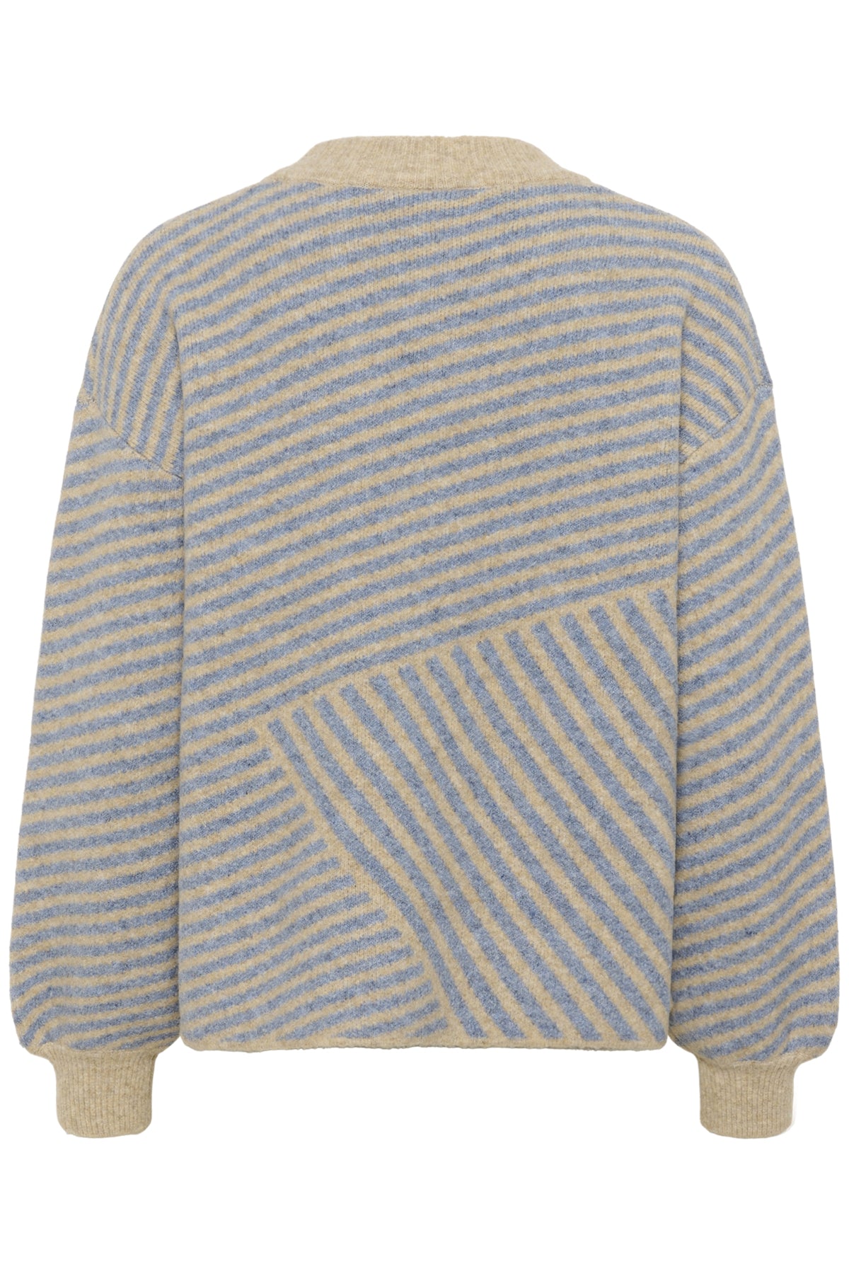 KAverana Stickad Tröja Feather Grey Mel/Windward Blue - 10509061