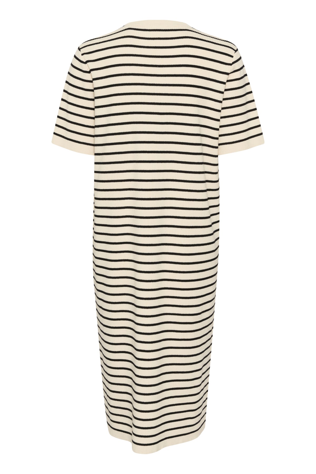 KAjordie Stickad Klänning Turtledove / Black Stripe - 10509387
