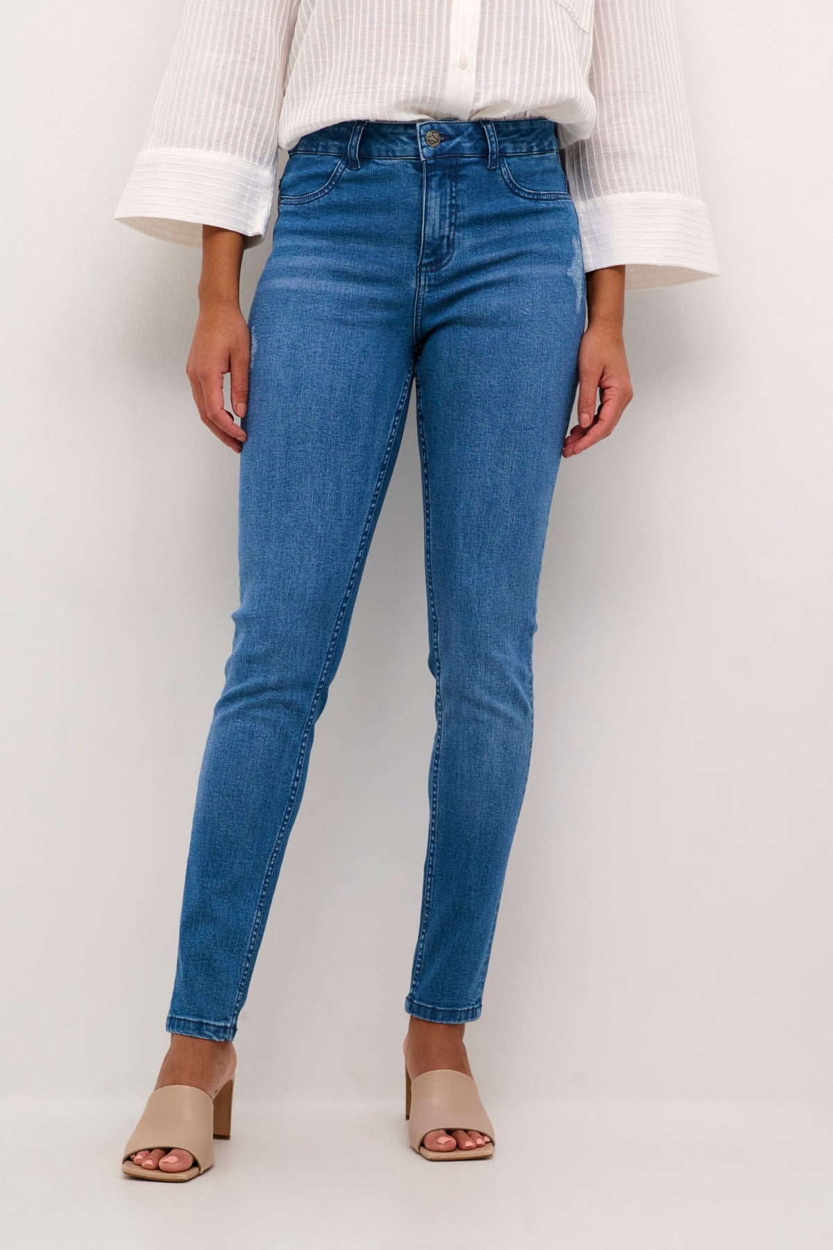 KAlaurine Jeans Washed/Destroyed Blue Denim - 10509407