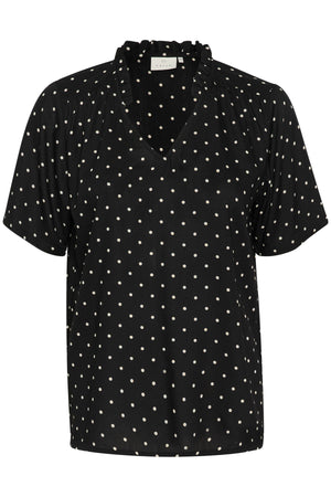KAtina Printed Blouse Black/Chalk Dot - 10509474