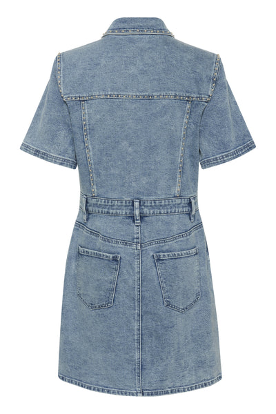KAdoriana Denim Dress Washed Blue Denim - 10509578 Thumbnail