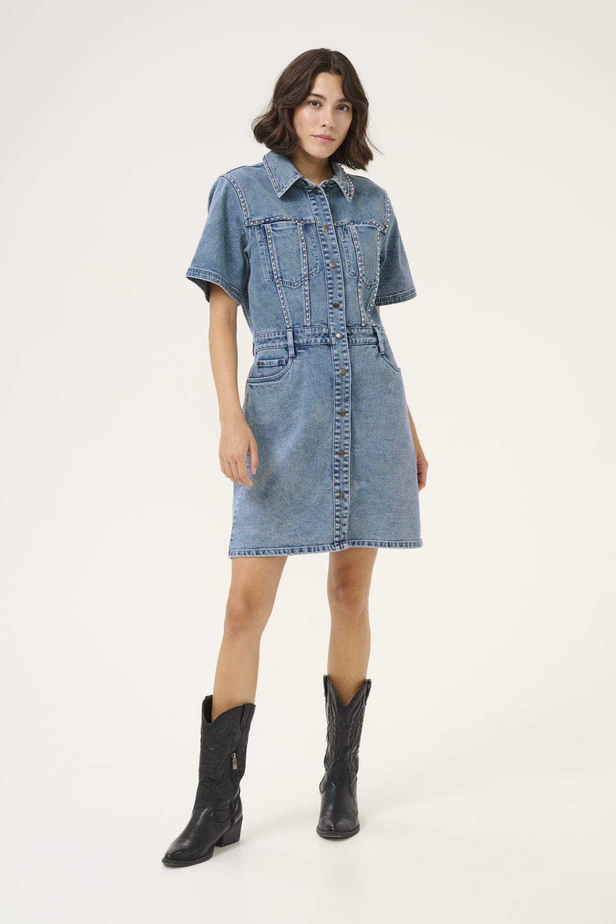 KAdoriana Denim Dress Washed Blue Denim - 10509578