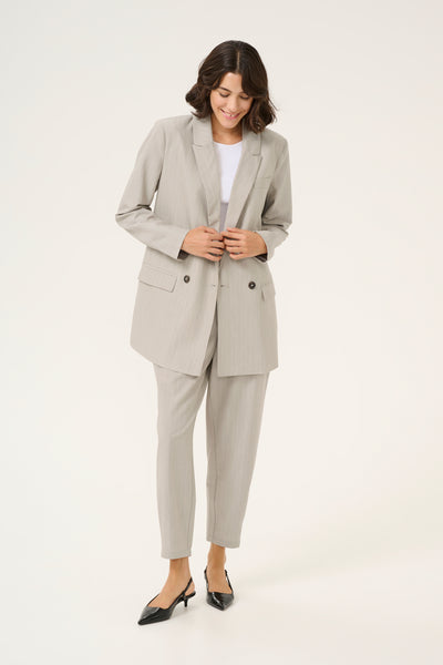 KAesther Blazer Feather Gray Melange Pinstripe - 10509581 Thumbnail
