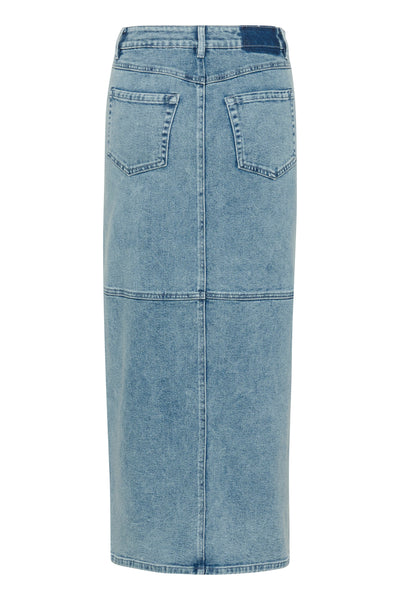 KAdoriana Denim Skirt Washed Blue Denim - 10509582 Thumbnail