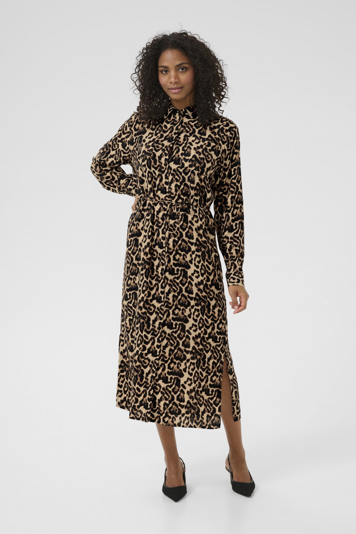 KAhannah Klänning Naturell Leopardmönster - 10509605