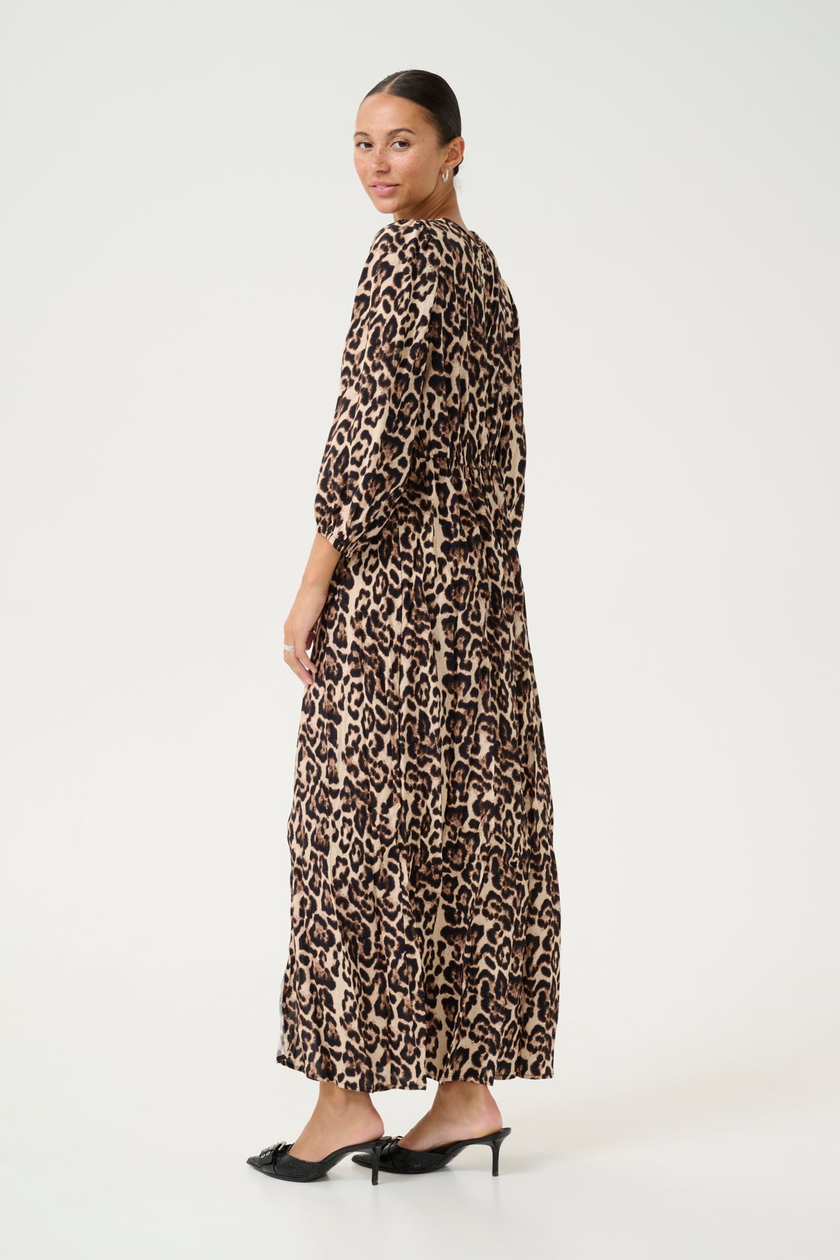 KApedra Klänning Naturel Leopardmönster - 10509618