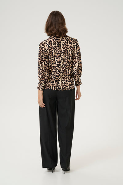 KApedra Skjorta Naturel Leopardmönster - 10509619 Thumbnail