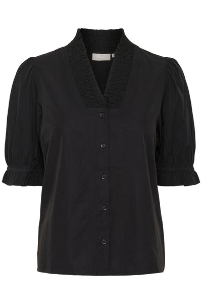 KAmaia kortärmad blus Black deep - 10509665 Thumbnail