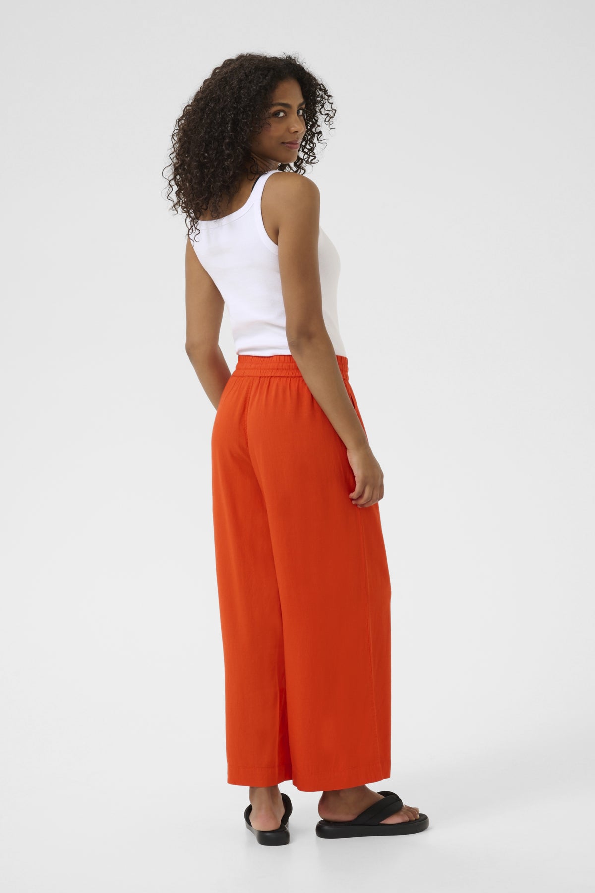 KAmilia Cropped Wide Pants GRENADINE - 10509666