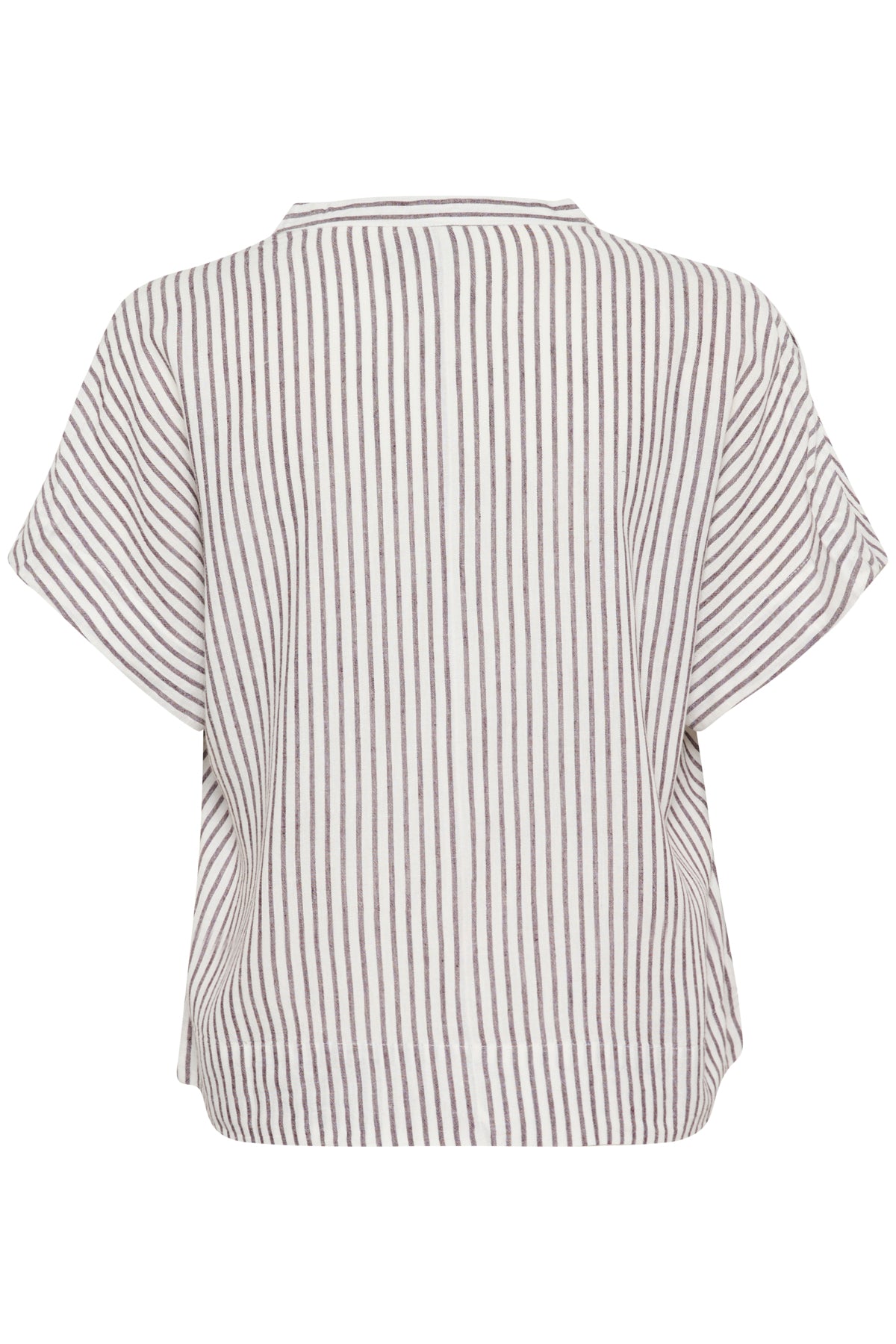 KAmilia Wing SL Blouse Chalk/Fudge Stripe - 10509670