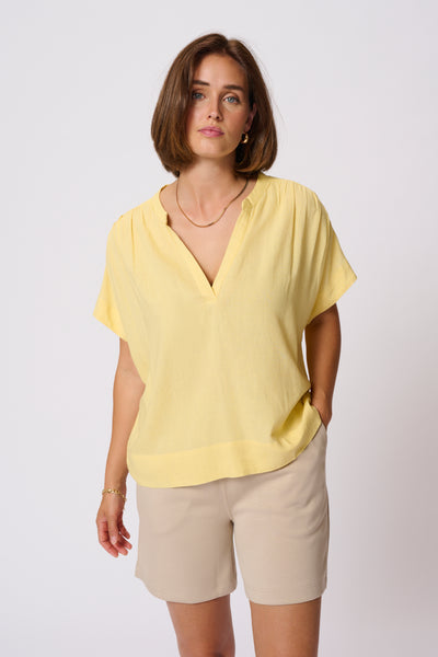 KAmilia Wing SL Blouse Straw - 10509670 Thumbnail