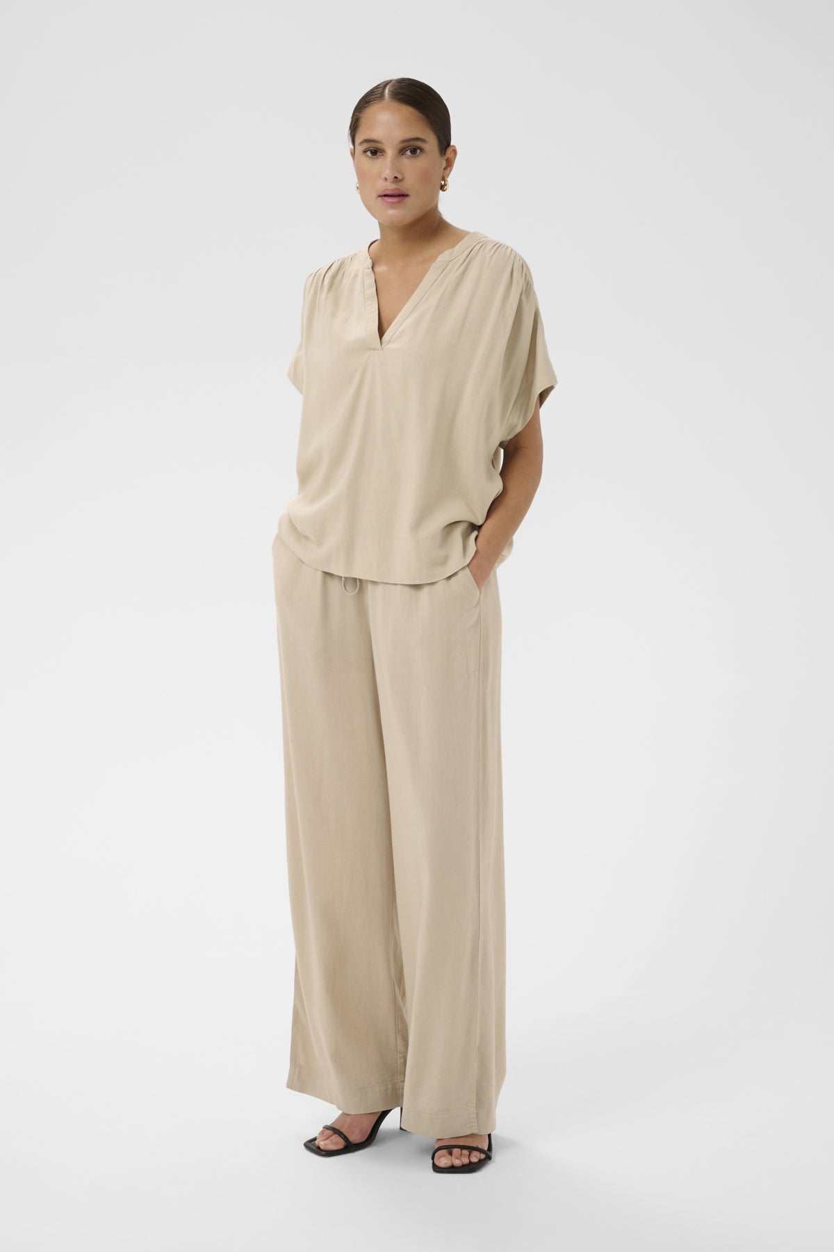 KAmilia Wing SL Blouse Feather Gray - 10509670
