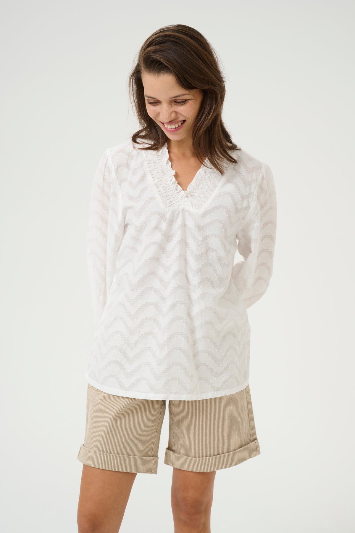 KAvictoria Blouse Chalk - 10509753