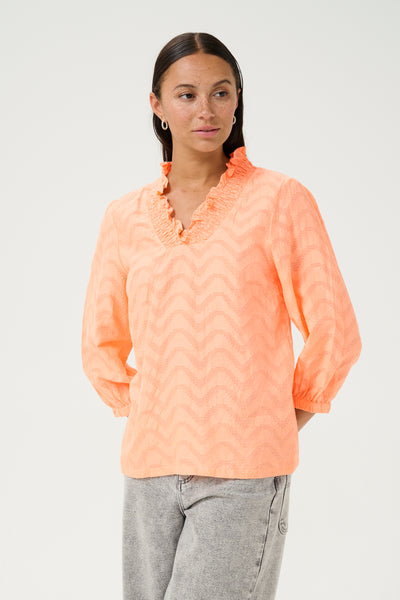 KAvictoria Blouse Peach Nectar - 10509753 Thumbnail