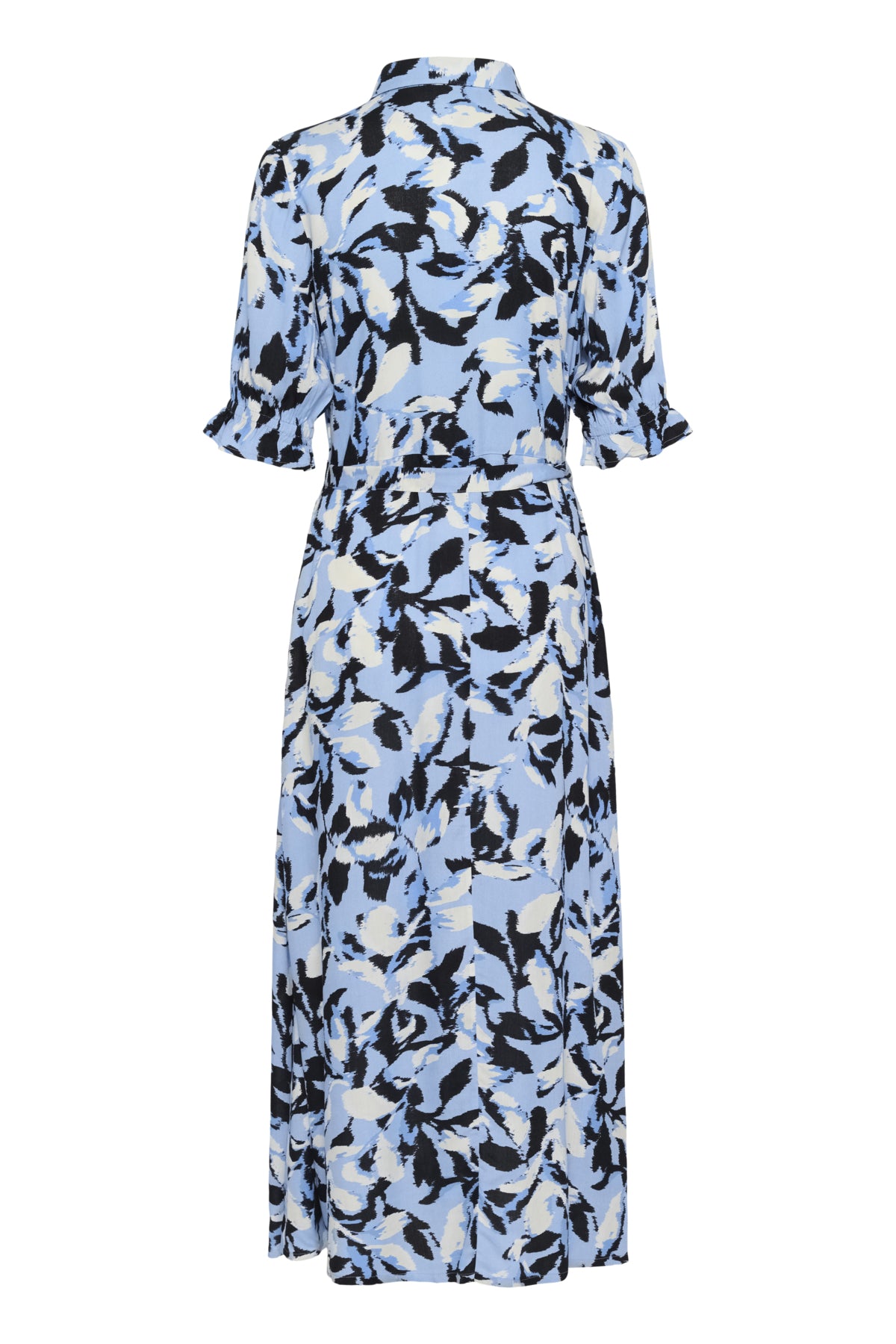 KAmira Plain Weave Klänning Print Blue Flower Print