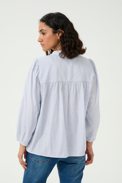 KAmilena Blouse Blue/White Stripe - 10509810 Thumbnail