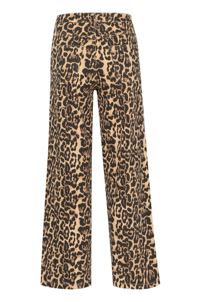 KAleonora Jeans Naturell Leopardmönster - 10509818 Thumbnail