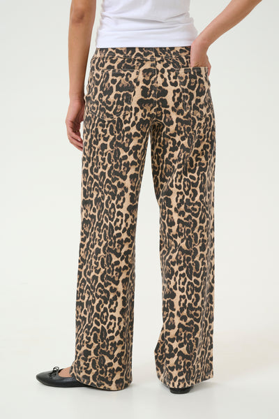 KAleonora Jeans Naturell Leopardmönster - 10509818 Thumbnail