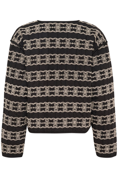KAronia Jacka Svart / Chalk broderi - 10509824 Thumbnail