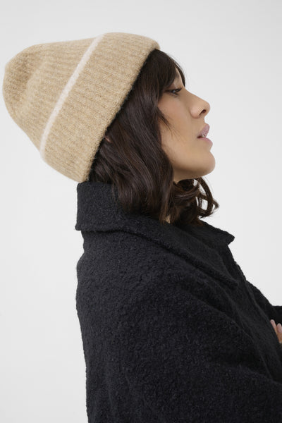 KAsuli Hood SandMelange/Chalk Stripe - 10509856 Thumbnail