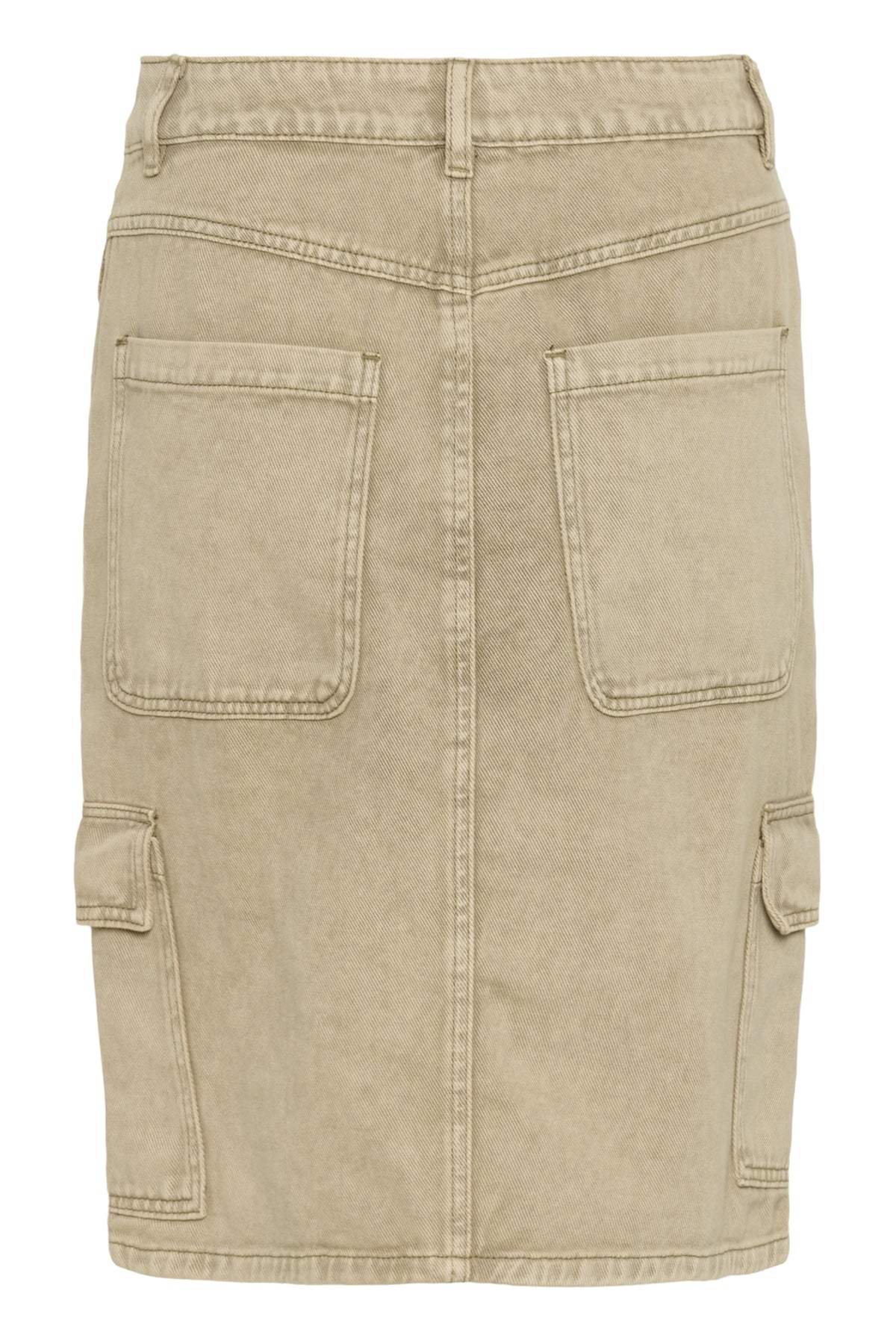 KArania Denim Skirt Washed Light Brown Denim - 10509866