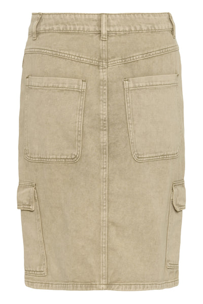 KArania Denim Skirt Washed Light Brown Denim - 10509866 Thumbnail