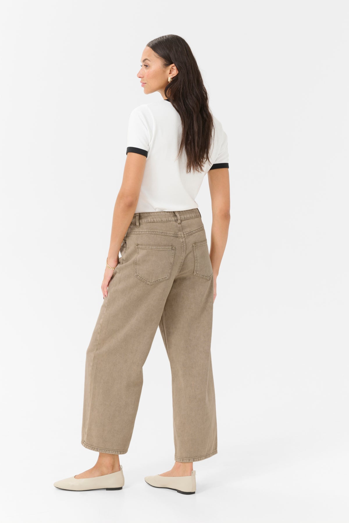 KArania HW Jeans Washed Light Brown Denim - 10509867