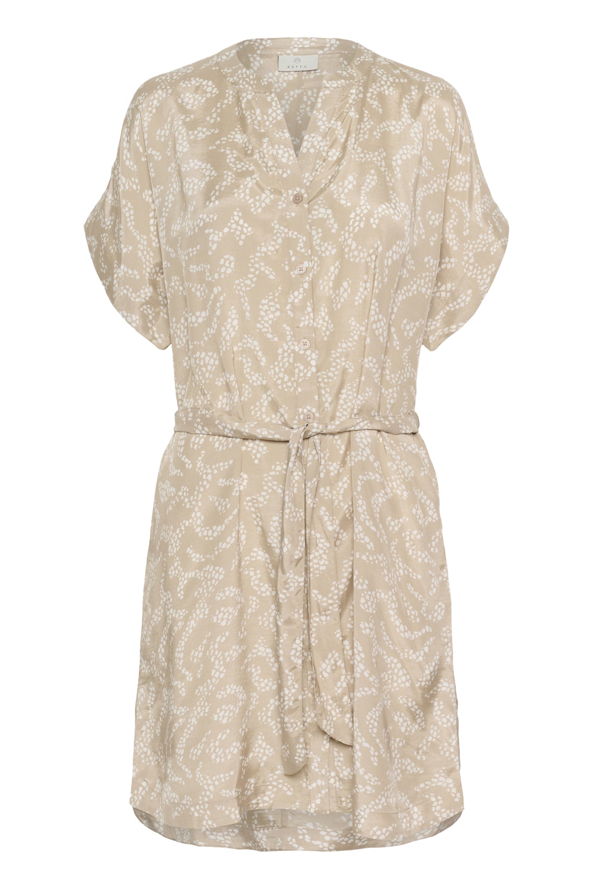 KAbarton Skjortklänning Feather Gray/Chalk Lace Print - 10509919