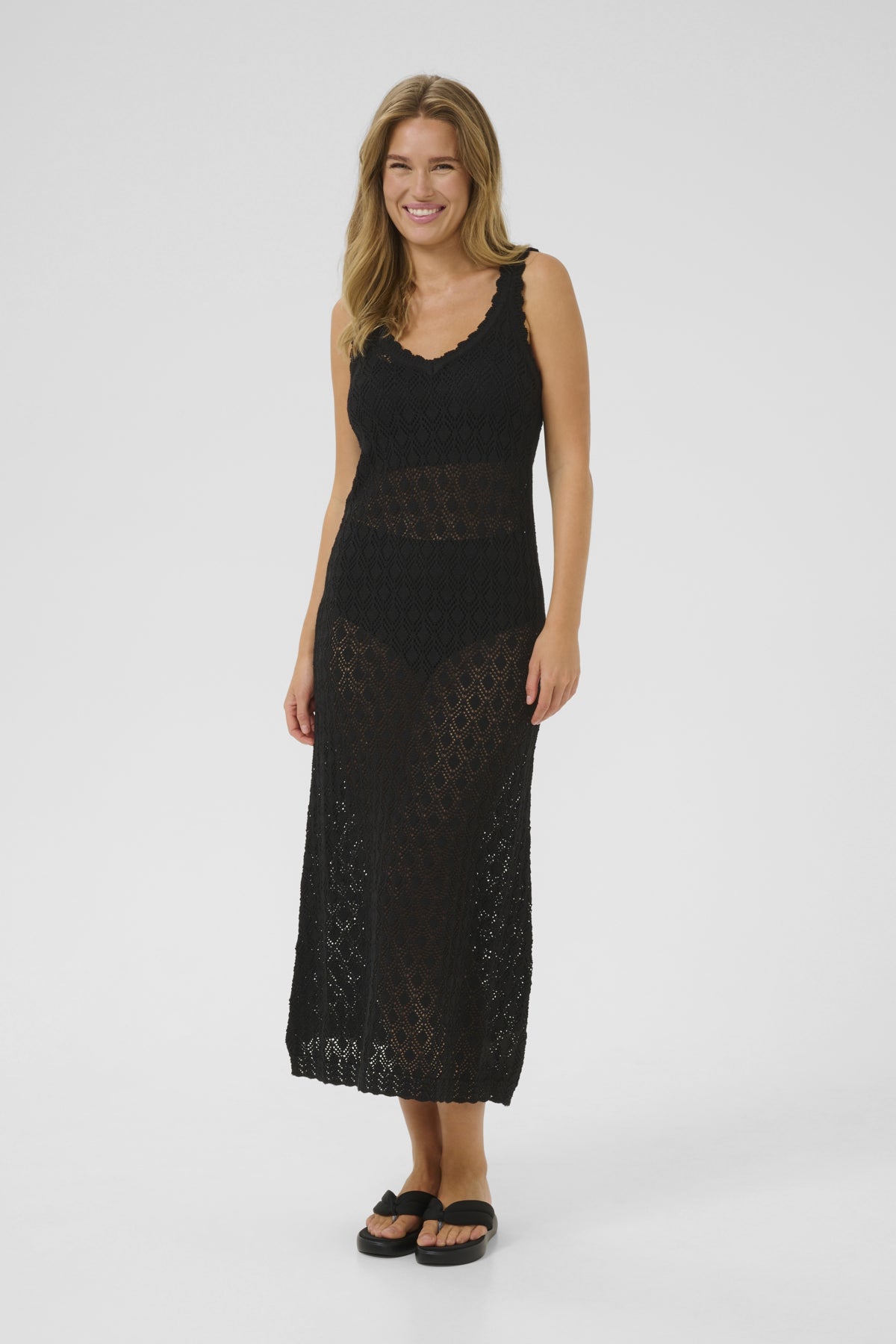 KAjona stickad klänning Black deep - 10509946