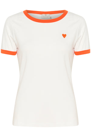 KAlilian T-Shirt Chalk/Granadine Heart - 10509994