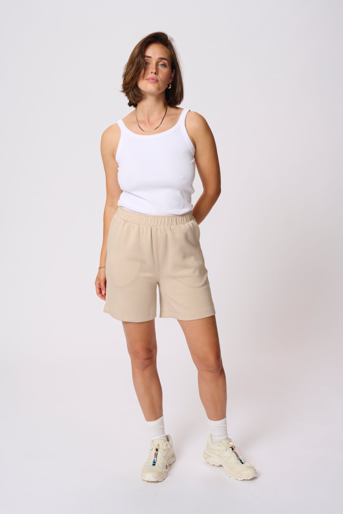 KAannika Jersey Shorts Feather Gray - 10510002