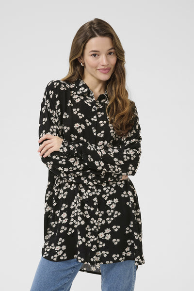 KAthora Amber Shirt Black/Chalk/Red Petit Fleur - 10510035 Thumbnail