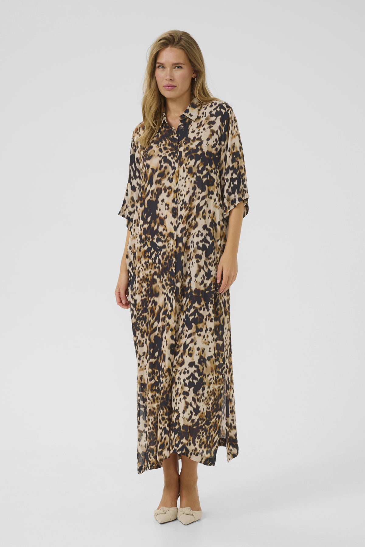 KAthora Amber Skjortklänning Leopardmönstrad - 10510040