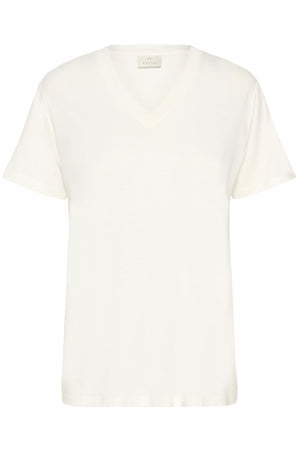 KAmaria V-ringad t-shirt Chalk