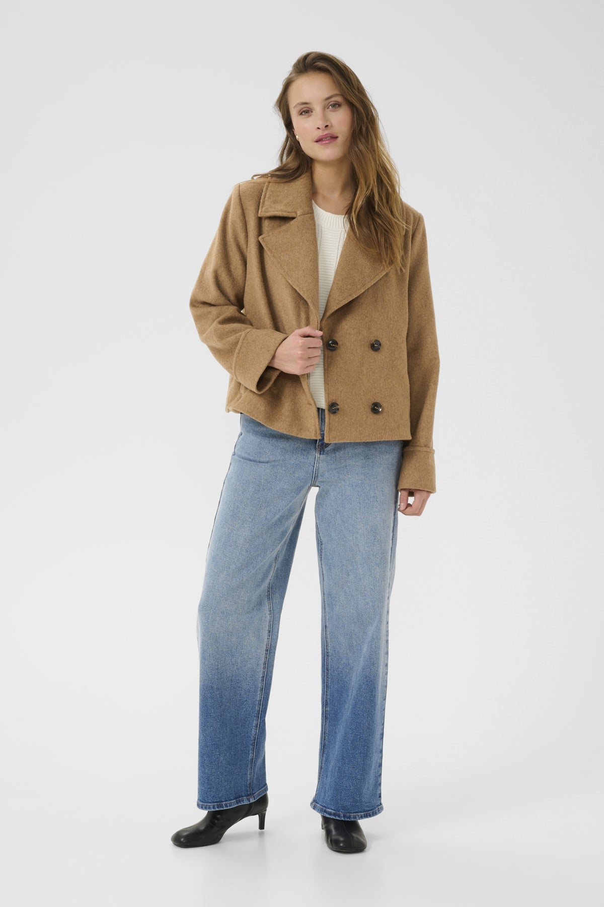 KAjulia Coat Toasted Coconut Melange - 10510068