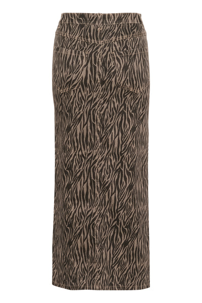 KAleondra Denimkjol Feather Gray / Black Animal - 10510135 Thumbnail